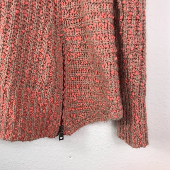 Anthropologie Moth Knit Sweater V Neck Zipper - Picture 4 of 5